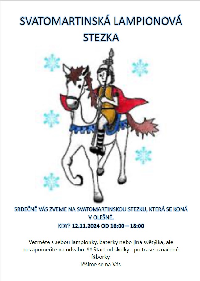 Svatomartinská lampionová stezka